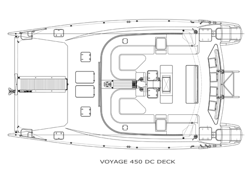 Deck Plans of the Catamarans